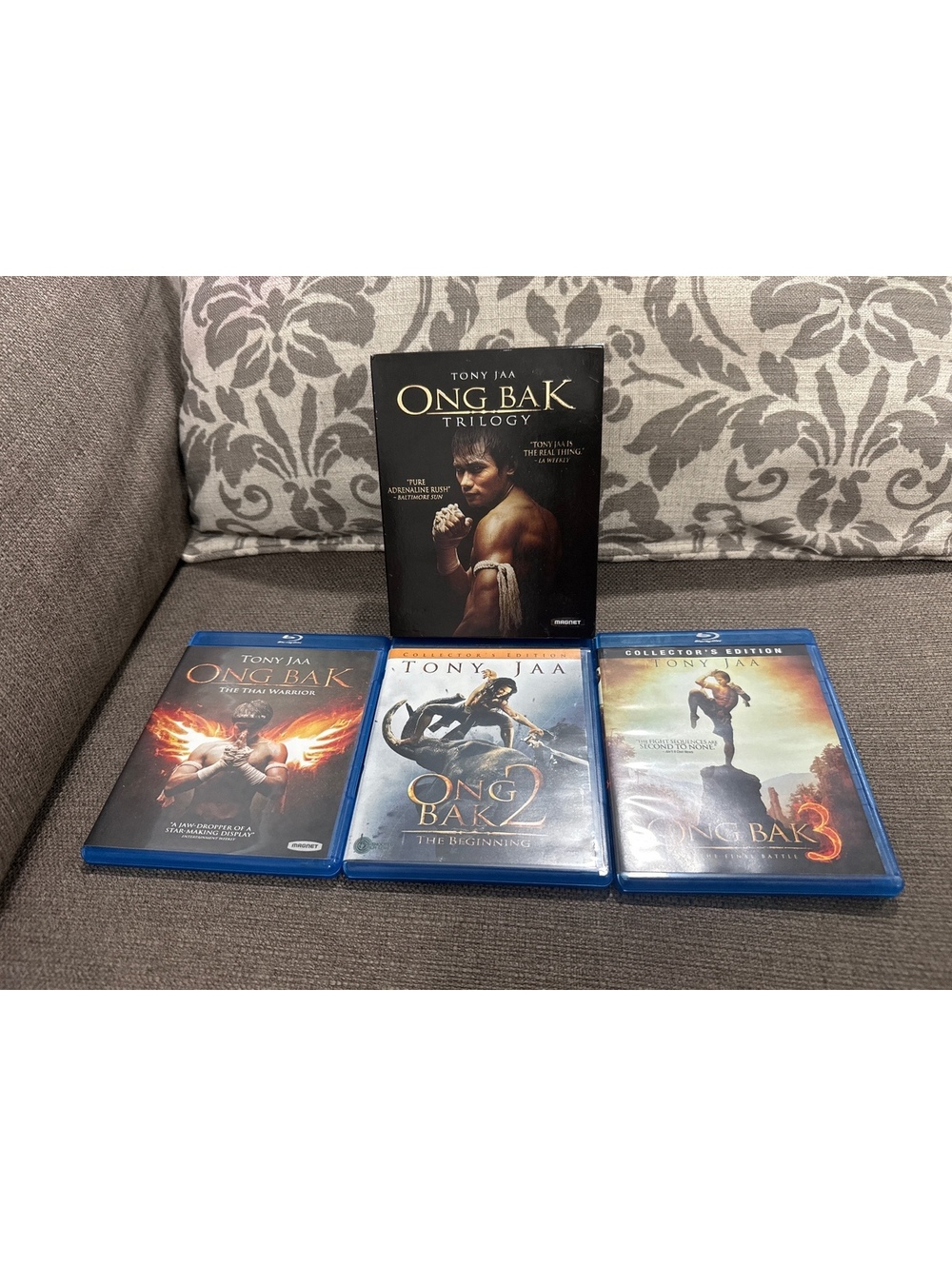 Ong Bak Trilogy DVD Blu-Ray 1 2 3 Box Set